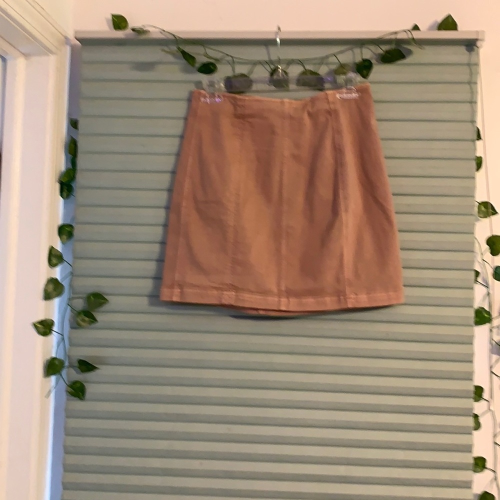 Denim Pink Skirt